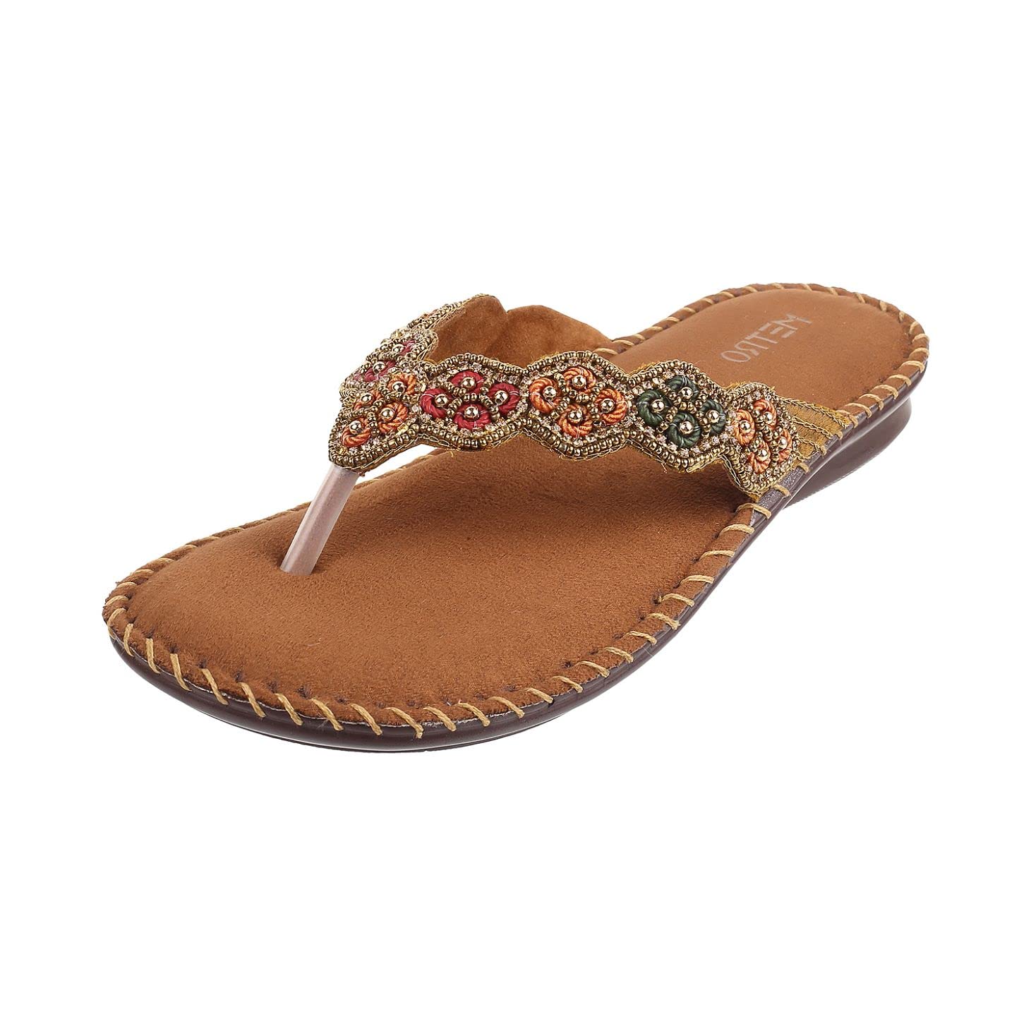 - Women's Faux Leather Fashion Slip-on Sandal