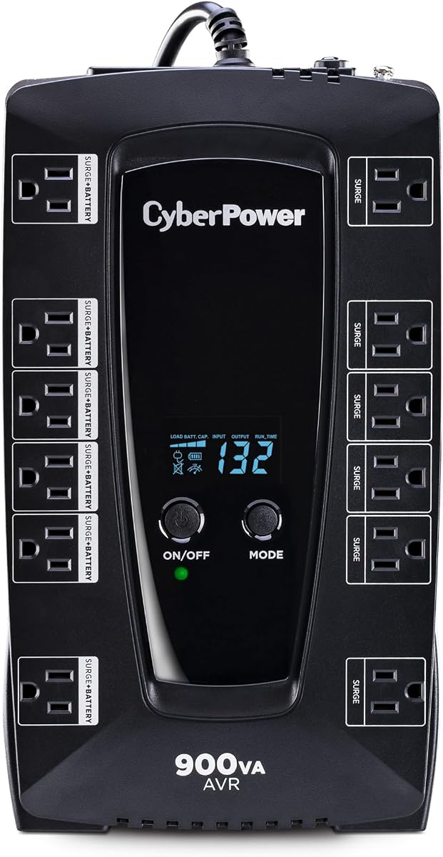 CyberPower AVRG900LCD UPS LCD inteligente con respaldo de batería