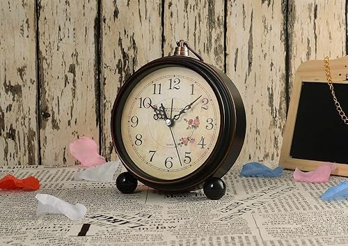 Miniatura 8 de Konigswerk - Reloj Analógico de Cuarzo, decorativo, de gran tamaño, Retro, silencioso, Sin tic-tac, reloj de escritorio, operado con batería, con