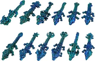 PLUSHCEWT 12Pcs 3D Gedruckter Drache, Flexibler Dragon Fidget Spielzeug
