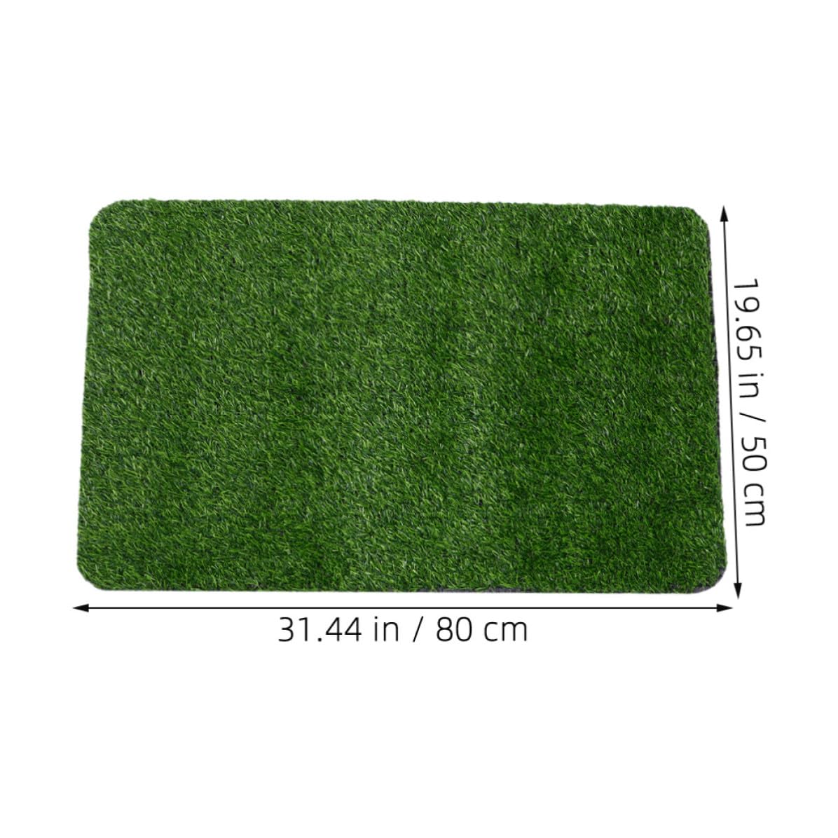 CLISPEED Lot de 2 Tapis de Porte en Pelouse Artificielle 50X80 CM pour Entrée et Cour Usage Intérieur et Extérieur
