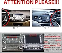 Vista 2 de Para Honda Civic 2006-2011 LHD Quad Core 2G+64G CarPlay Android Navegación Automática Android Estéreo GPS Radio Reverse Cámara Pantalla 10 "IPS