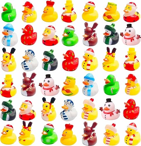 Miniatura 11 de 36 patos de goma de Pascua, accesorios para baby shower, mini patitos de conejo de 2.16 pulgadas, juguetes de baño para niños y niñas, divertidos