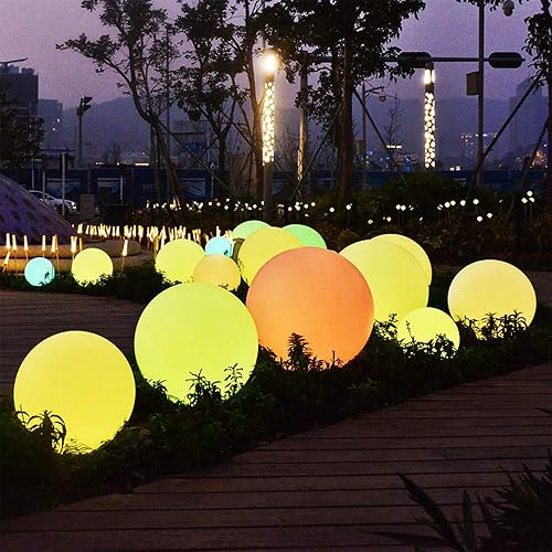 Miniatura 2 de YESIE Bola de luz LED inalámbrica de 6 pulgadas, recargable flotante para piscina, accesorios de piscina al aire libre, decoración de bañera de