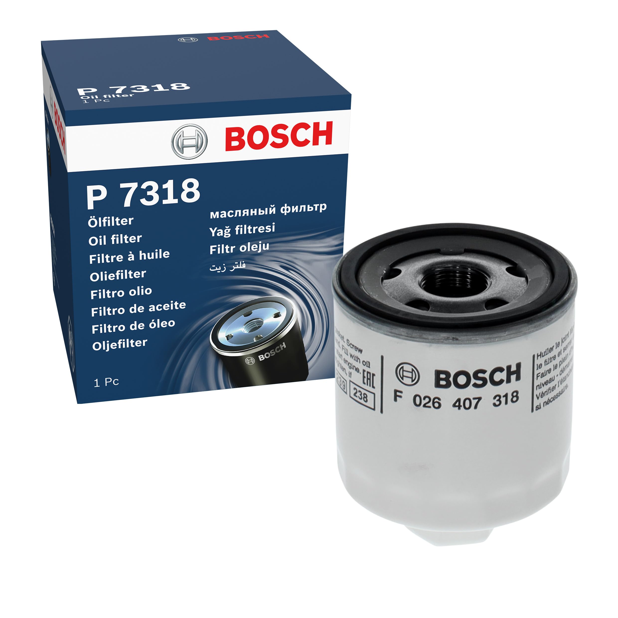 Bosch F026407318 Oil Filter (P7318)