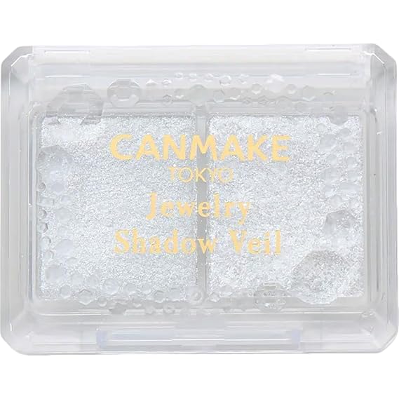 CANMAKE Jewelry Shadow Veil, Eyeshadow Glitter 0.08 oz (2.4 g) (01 Innocent Crystal)