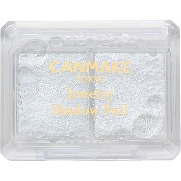 CANMAKE Jewelry Shadow Veil, Eyeshadow Glitter 0.08 oz (2.4 g) (01 Innocent Crystal)