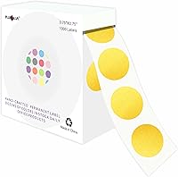 Vista 67 de PARLAIM 6 Rolls 6000PCS 3/4" Round Circle Color-Code Dot Stickers, 6 Color Style Colorful Coding Label Sticker for Home Office Classroom