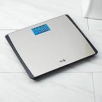 Vista 4 de EatSmart Products: báscula digital amplia para el baño con capacidad para 550 lbs.