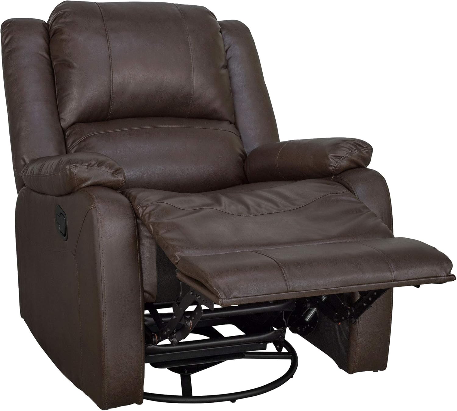 RecPro Charles Collection | 30" Swivel Glider RV Recliner | RV Living Room (Slideout) Chair | RV Furniture | Glider Chair (Chestnut, 2-Pack)