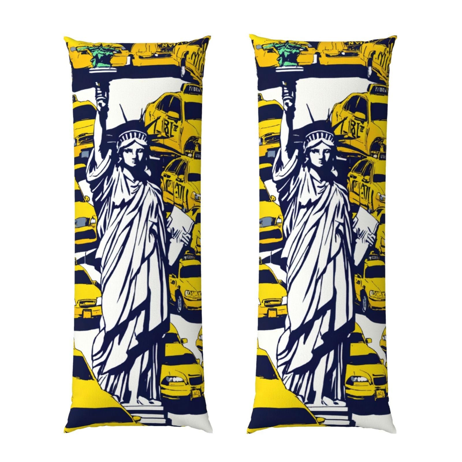 Housse pour coussin de corps New York 50x137 cm pour un confort de lit total