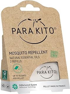 PARA'KITO Refill Pellets for Mosquito Repellent Bracelets, Mosquito Pellets with Citronella Oil, Peppermint Oils, Hiking & Camping Accessories, 2 Refills (15 Days Each)