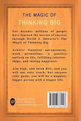 The Magic of Thinking Big