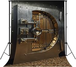 Photography Backdrop Photography Background Open Bank Vault for Photoshoot Portrait Photo Studio Video Prop Birthday Party Booth Decor 10x8ft