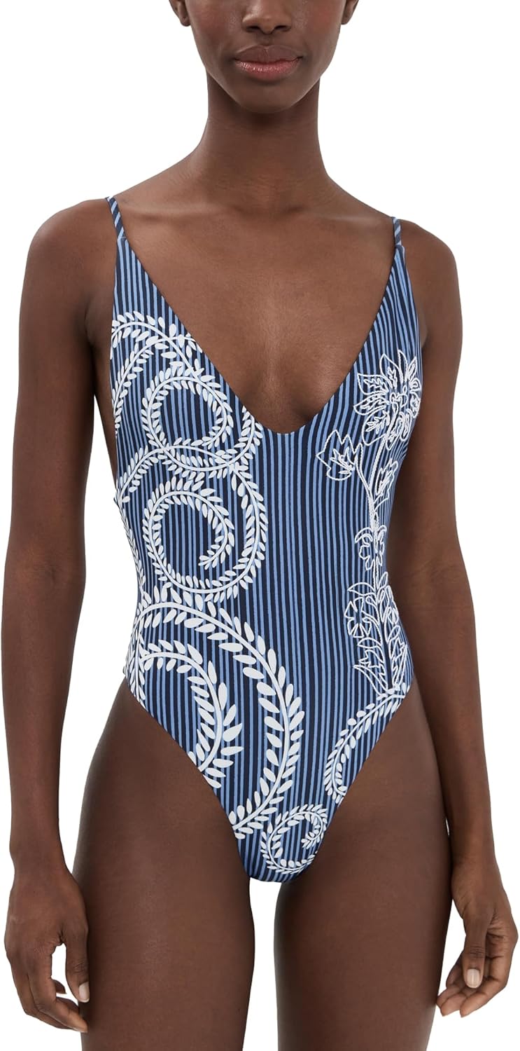 AGUA BENDITA Women's Luca Batik Embroidered One Piece