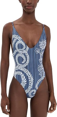 AGUA BENDITA Womens Luca Batik Embroidered One Piece
