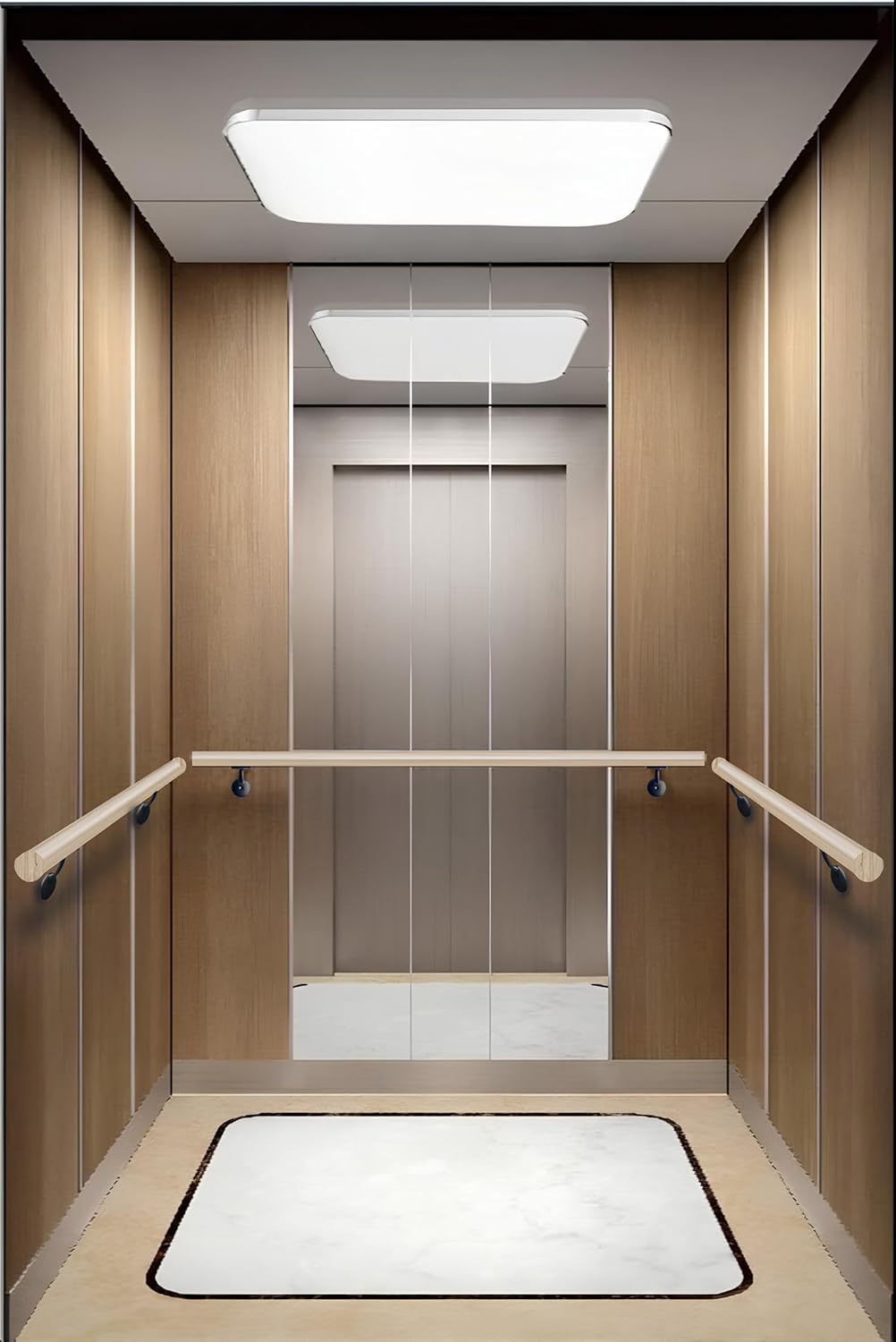 QCAA Heavy Duty zinc die cast Handrail Bracket ,Aged Oil Rubbed Bronze,5 Pack