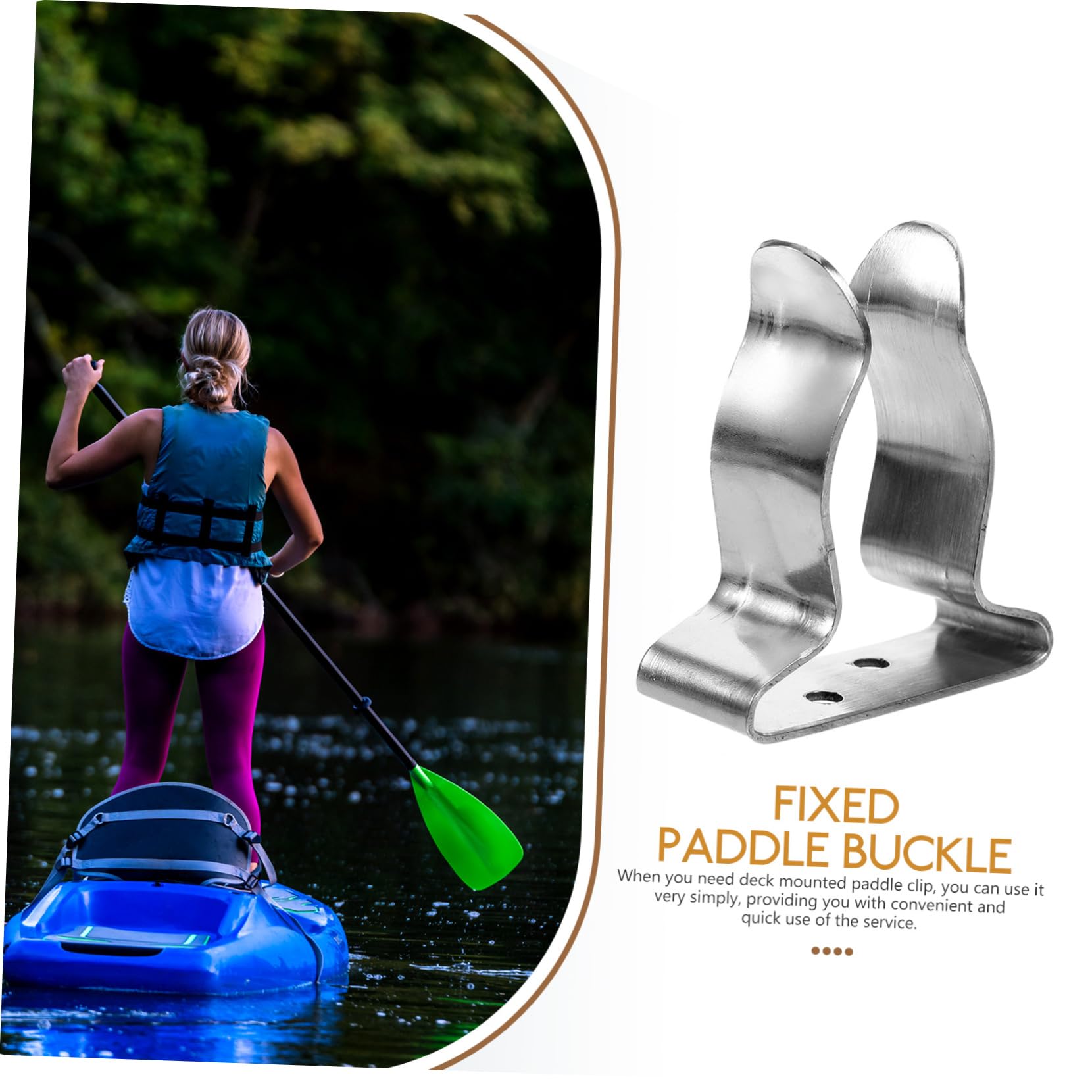 1PC Oar Fastening Buckle Universal Kayak Canoe Deck Mounted Paddle Clip Kayak Surfboard Modification Accessories Kayak Fixation Clip Hook With Copper | CZ