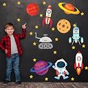 Party Propz Space Theme Birthday Decoration - 10Pcs, Cutouts For Decoration, Astronaut Birthday Decoration, Space Theme Birthday Decoration Kit, Birthday Decoration Kit For Boys gallery image