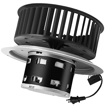 Upgrade QT-110N-B QT-80N-B QT-90N-B QT-9093 QT-100L Bathroom Fan Motor & Blower Wheel Replacement, Compatible with All Nutone QT110 QT100 QT90 QT80 Series Fans, Replaces for S0696B000 S0695B000 Motor