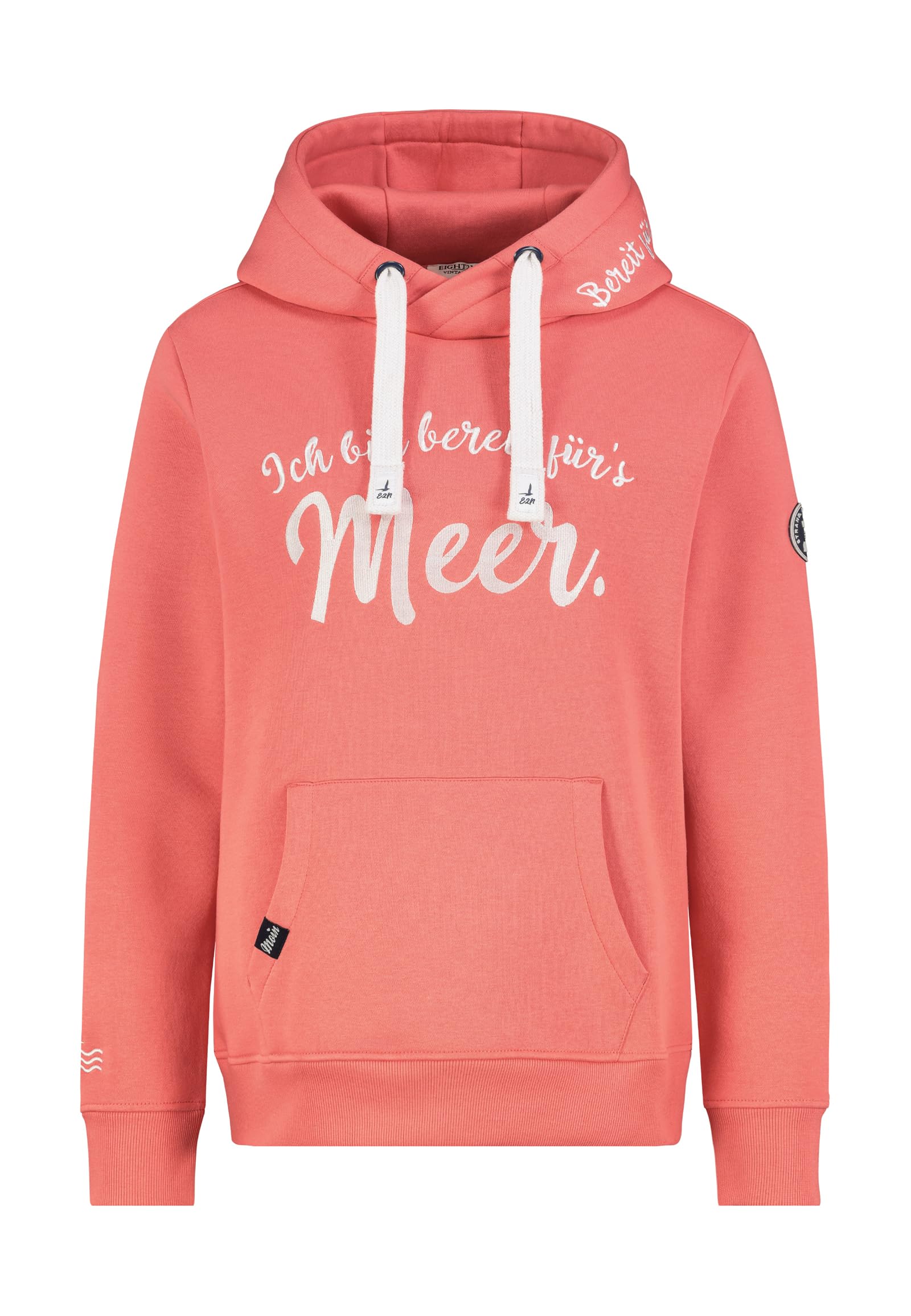 Eight 2 Nine Damen Küstenhoodie Bestickt