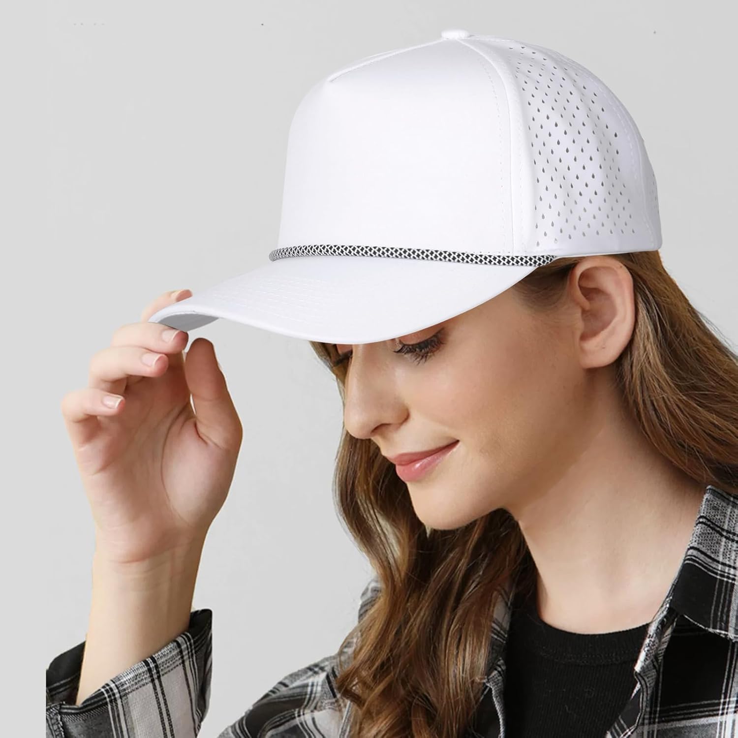 Quick Dry Baseball Cap Snapback Hats Mesh Trucker Hat for Men Women Water-Resistant Outdoor Golf Hat Ball Cap - Image 6