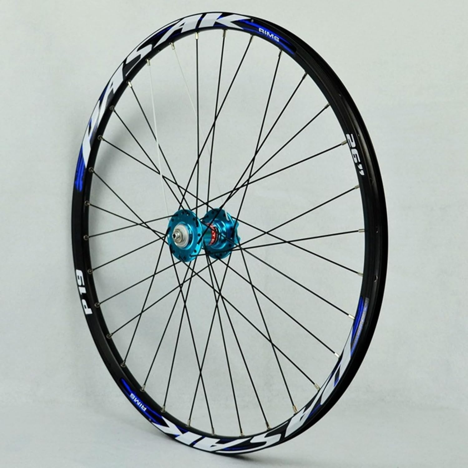 Aluminum Alloy Mountain Bike Wheelset, 26/27.5/29in Double Wall 32 Holes Quick Release Alloy Rim 4 Sealed Bearings Compatible 1.25-2.35in Tires