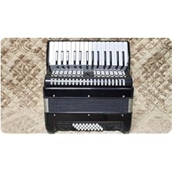 Acordeon Electrico 32 bajo 30 teclas acordeón teclado acordeón para principiantes y jugadores profesionales (negro)