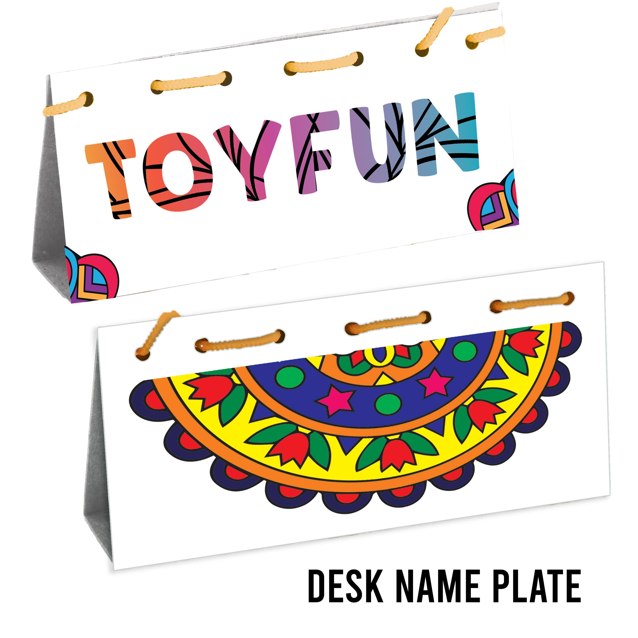TOY FUN Mandala Art Magic Craft Game DIY Kit for Kids 5 to 8 Years | Birthday Gift | Colouring Game | Purse, Wall Hanging, Name Plate, Hand Bag - Image 8 thumbnail