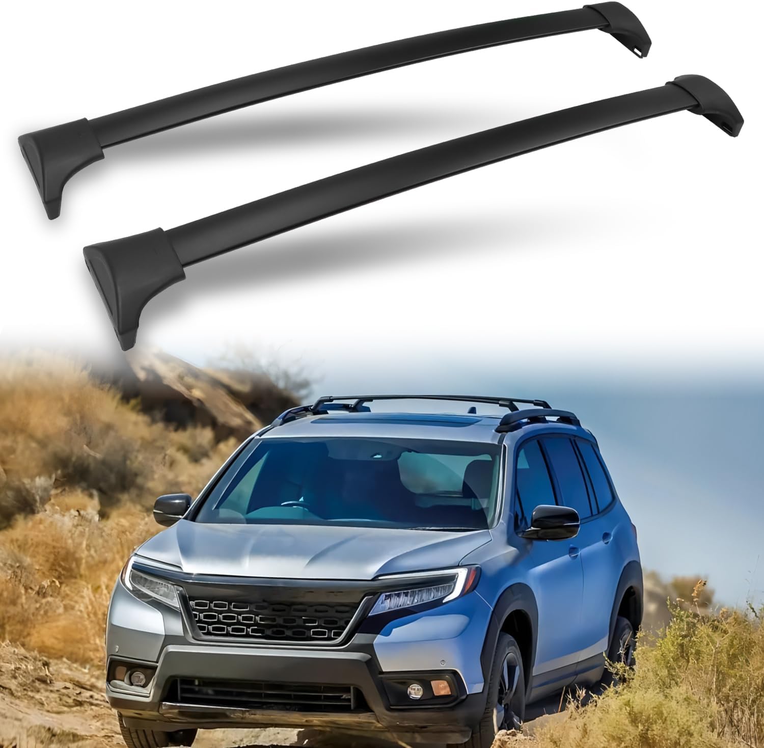 Posris 2 Pcs Roof Rack Cross Bars for Honda Pilot 2023 2024