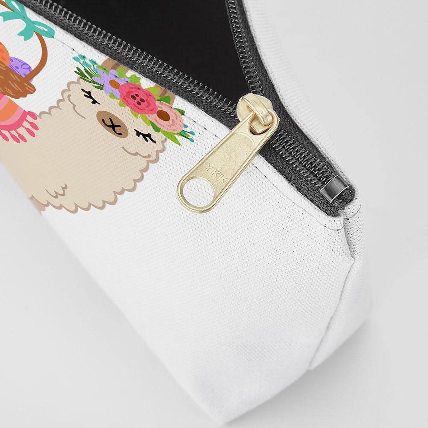 CafePress Easter ALPACHA 8.5" x 4.5" Zipper Cosmetic Pouch