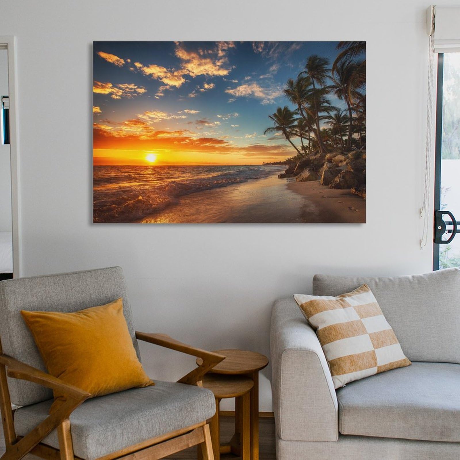 Amazon.co.jp: 海の絵 海辺 風景写真 海 絵画 静物の風景 ビーチ 海 空