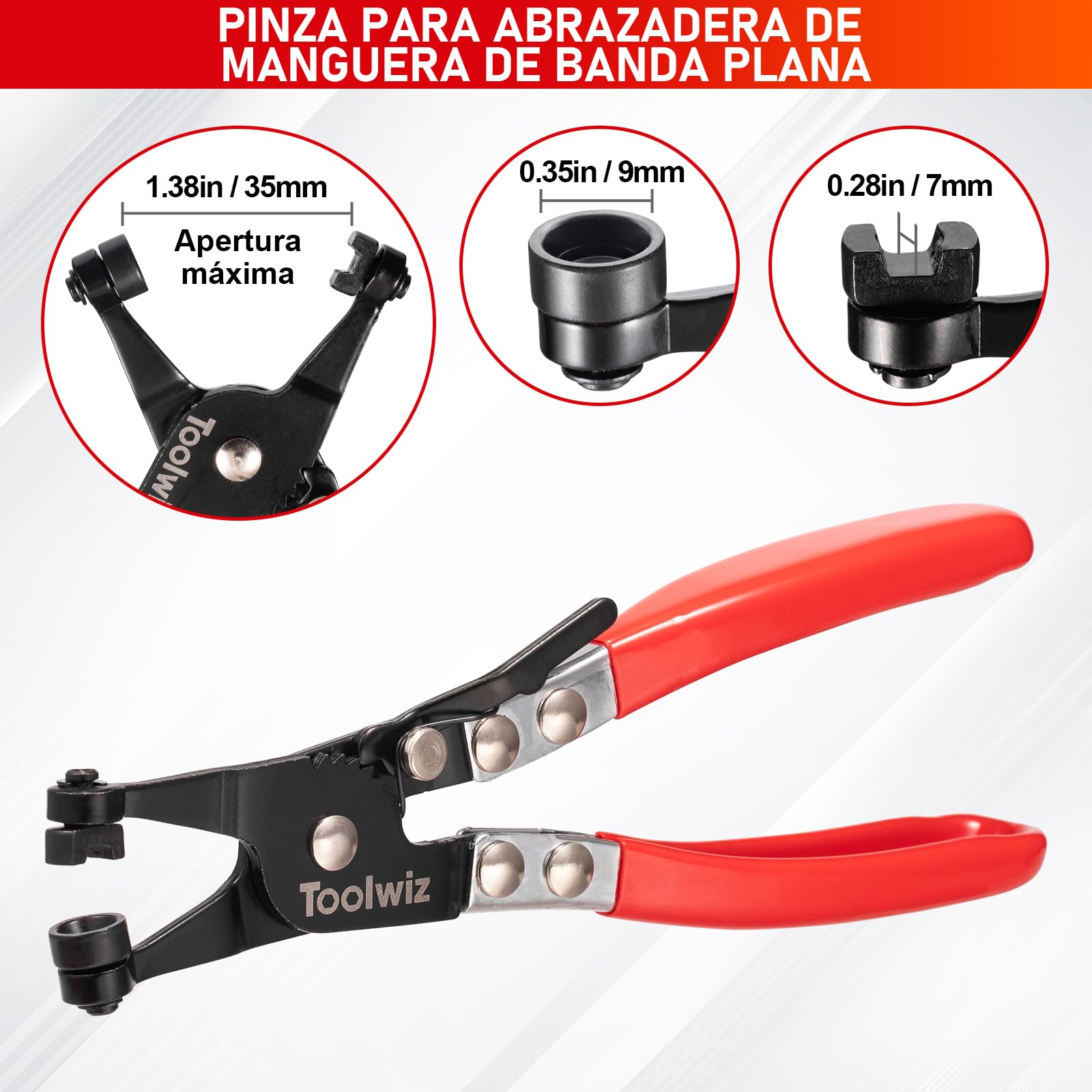 Toolwiz Juego de 6 alicates de línea de combustible, alicates de abrazadera de manguera, herramienta de extracción de panel, alicates de extracción de manguera, alicates de pasador de empuje de 30