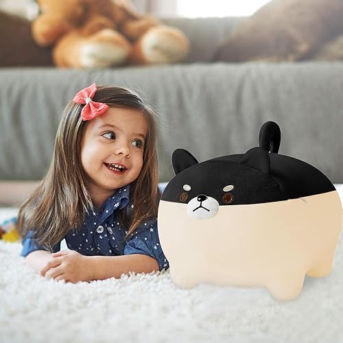 Miniatura 5 de Shiba Inu - Cojín de peluche, perro Corgi y Akita, animales de peluche para niños y niñas, se puede usar como asiento en sofá y camá