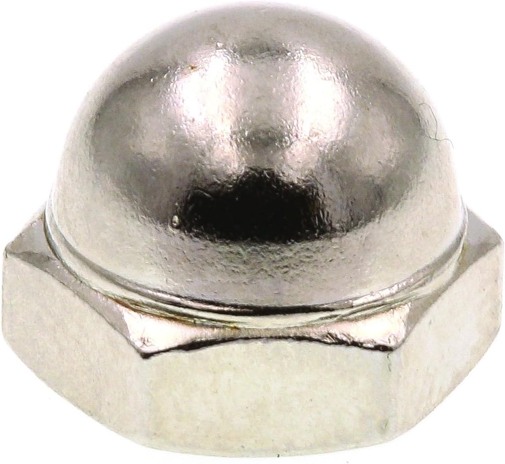 Prime-Line 9077175 Acorn Cap Nuts, #10-32, Zinc Plated Steel (25 Pack)