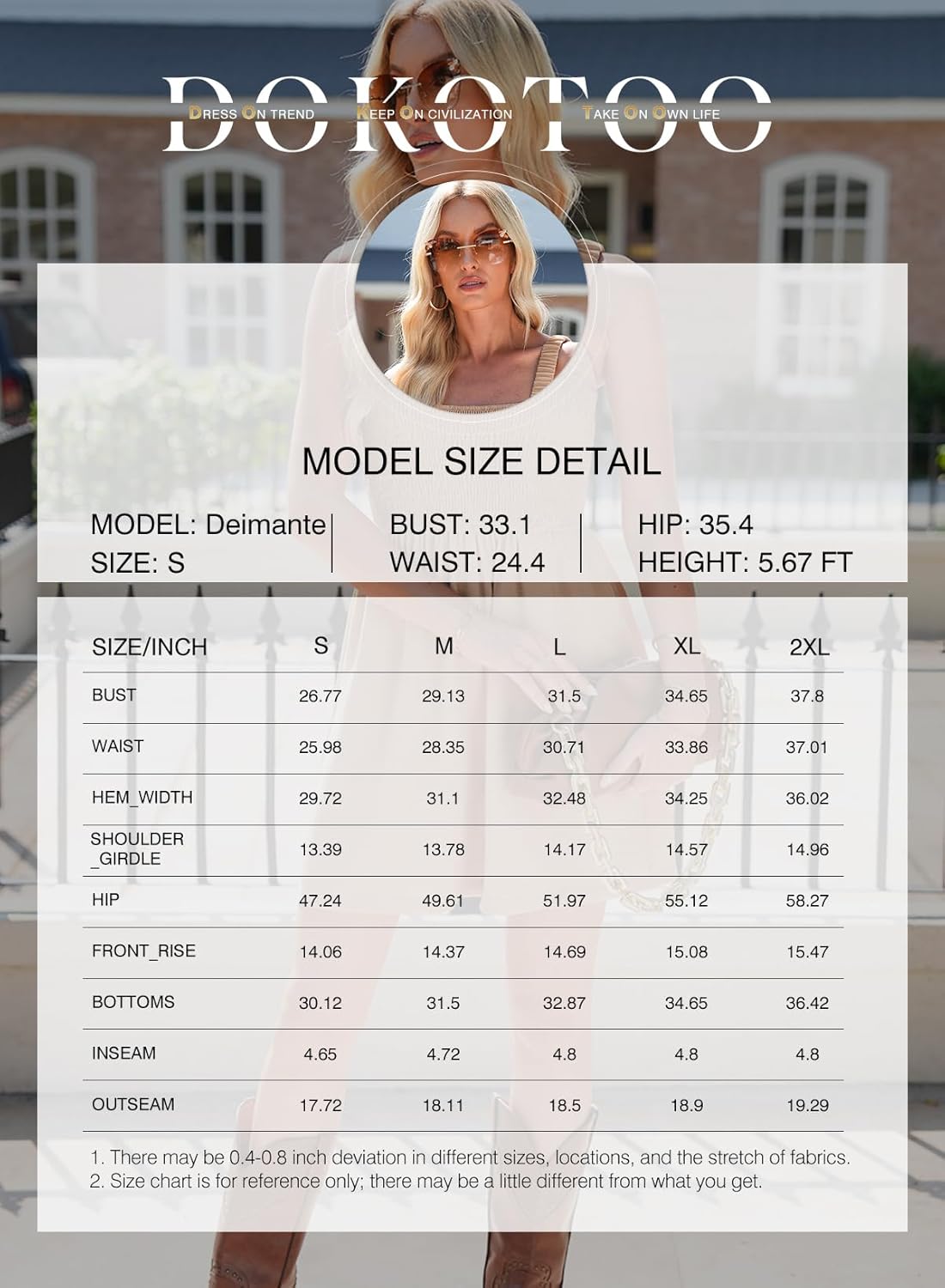 Dokotoo Women's Summer Casual Smocked Rompers Square Neck Sleeveless Loose Shorts Jumpsuits 2026 Beach Vacation Outfits - Image 7