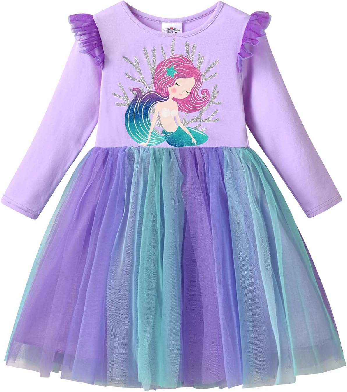 DXTON Little Girl Children Kids Tutu Party Wedding Birthday Dresses for 2-8 Years
