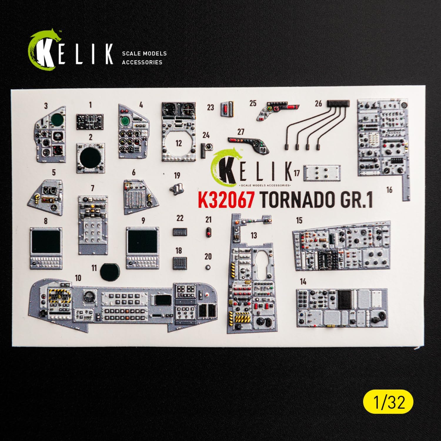 Kelik K32067 1/32 Tornado GR.1 - Interior 3D Decals for Revell