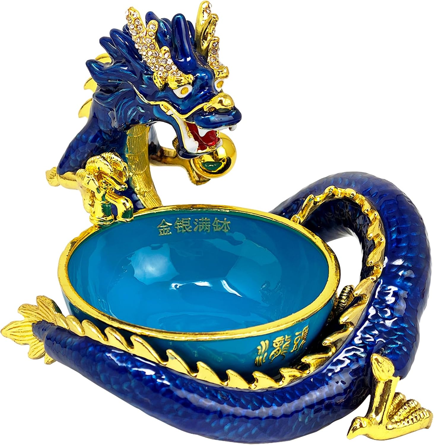 Fengshuibringluck Feng Shui Water Dragon Faucet Wealth Good Life Luck Amulet Statue Home Office Decoration