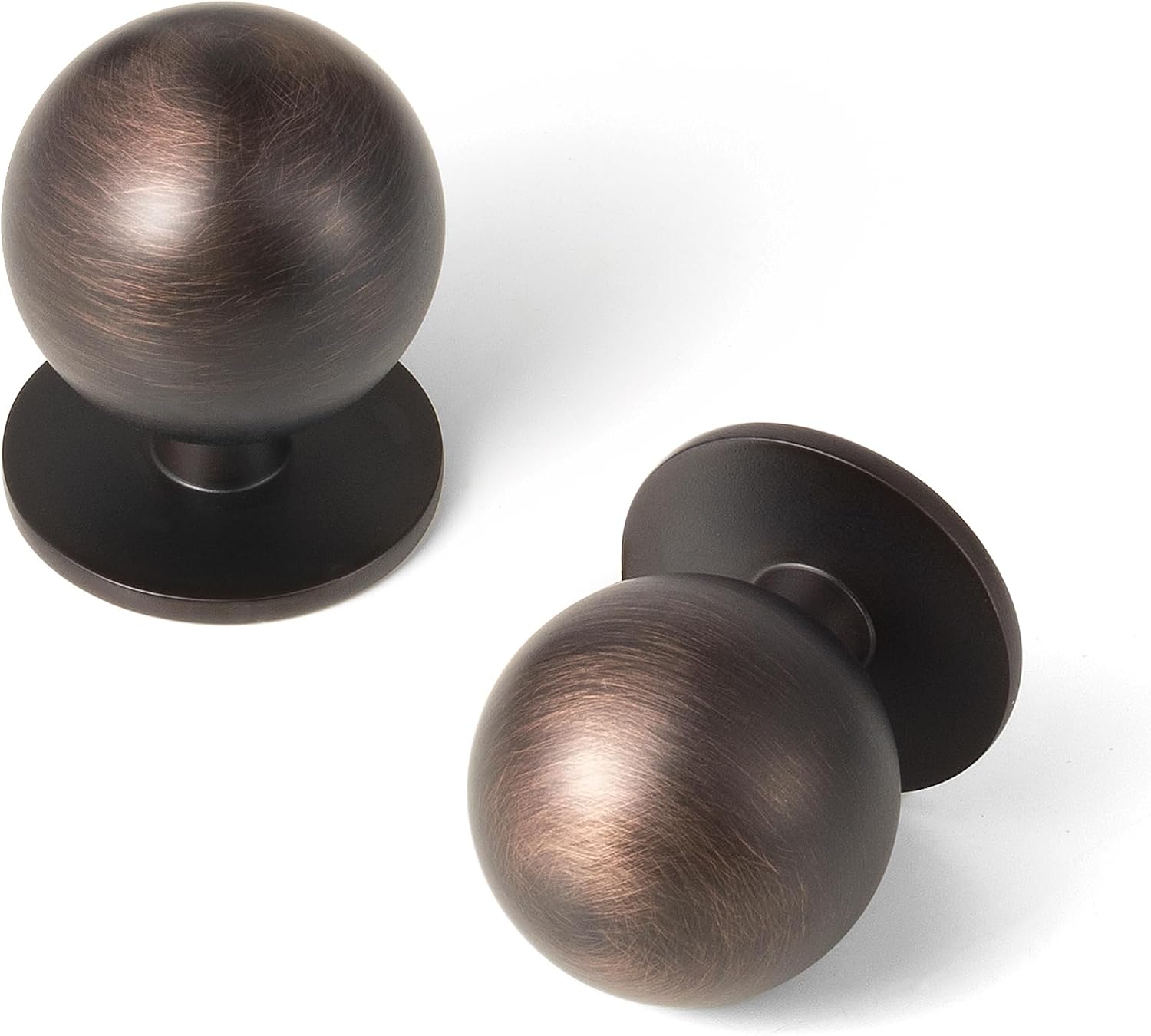 Oil Rubbed Bronze Cabinet Knobs, 1-1/8 Inch, Set of 12, Vintage Zinc Alloy Round Design for Drawers, Dressers, Vanities