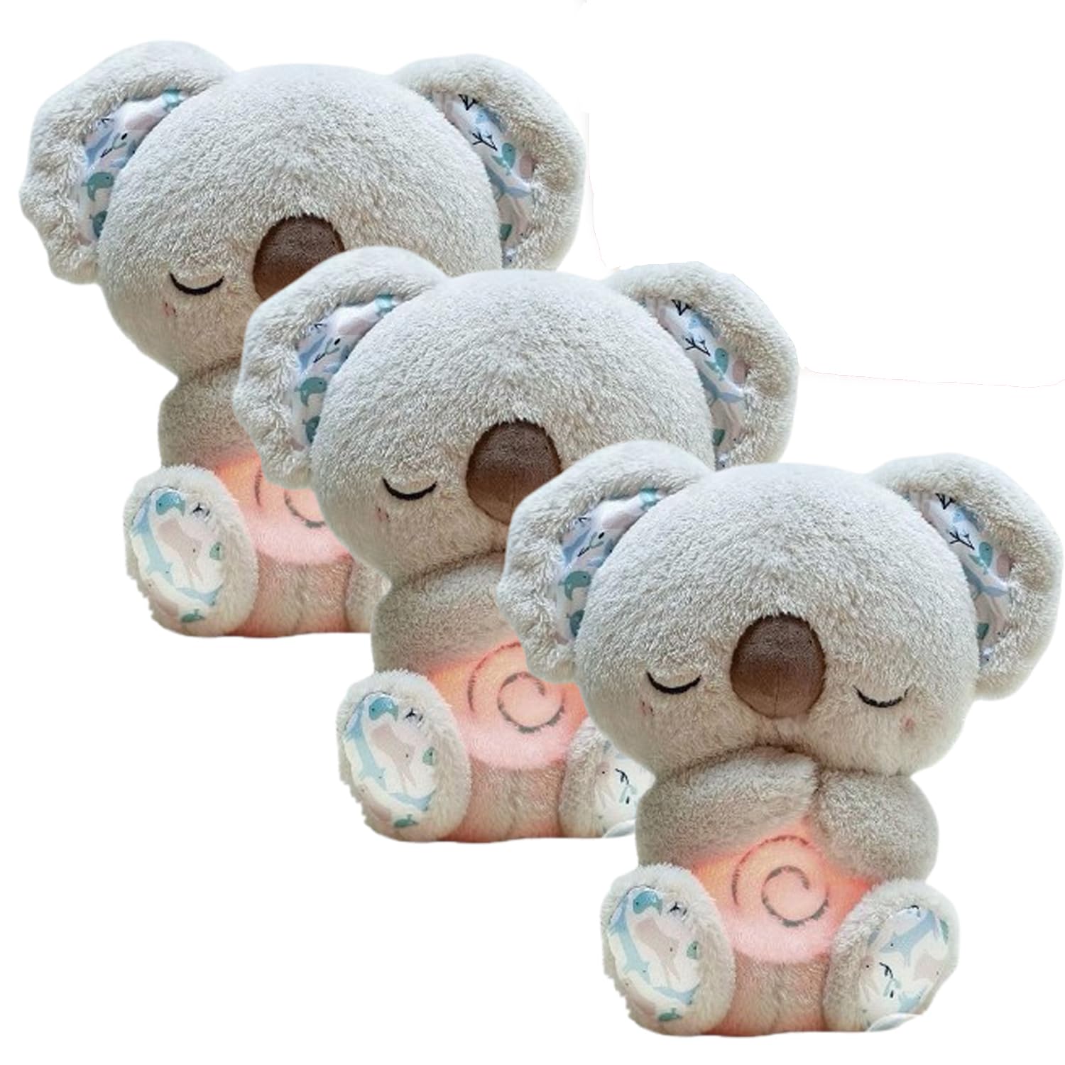 Soul Hugs Soothing Koala,Panic Attack Relief Koala,The Relief Koala,My Relief Koala,Evora Anxiety Relief Koala,Calming Koala Plush,Evora Koala,Relief Koala Breathing,Soothing Koala Breathing (Gray*3)