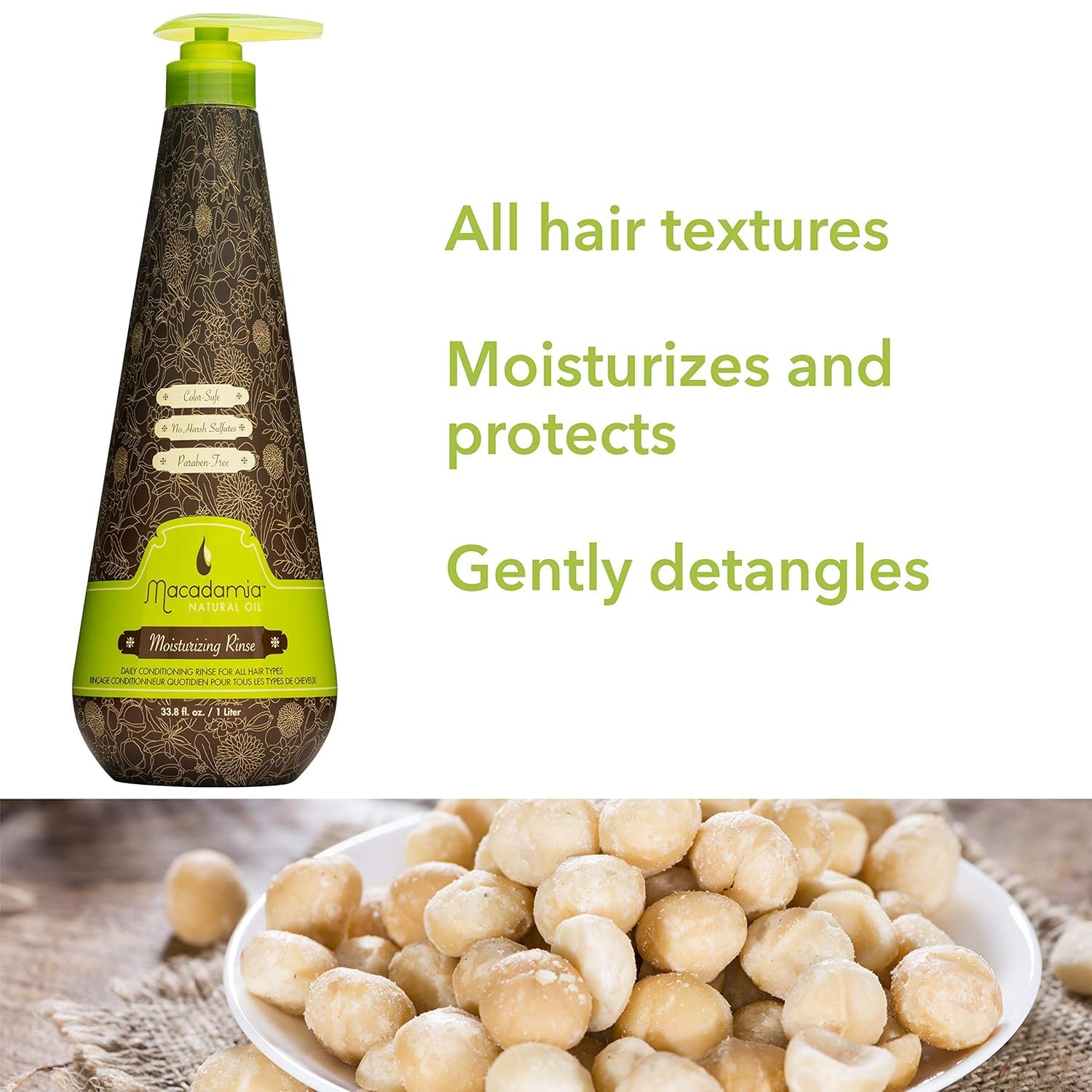 Macadamia Natural Oil Moisturizing Rinse, 33.8 Fluid Ounce