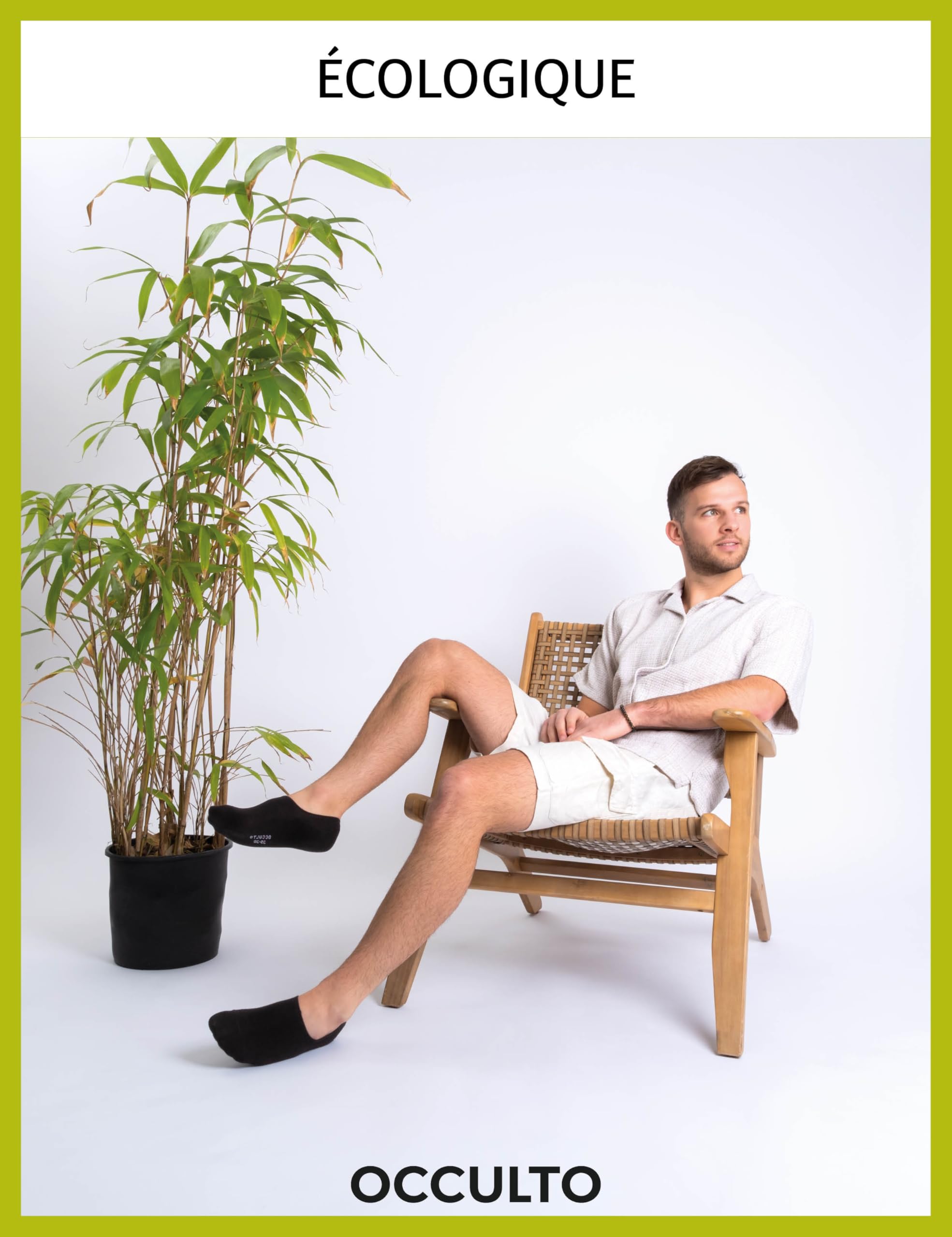 Occulto Chaussettes invisibles bambou Femme & Homme lot de 10 (modèle: Solana)