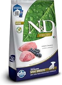 N&D PRIME Ração Farmina N&D Prime Cordeiro E Blueberry Cães Filhotes Raças Pequenas - 2 5Kg