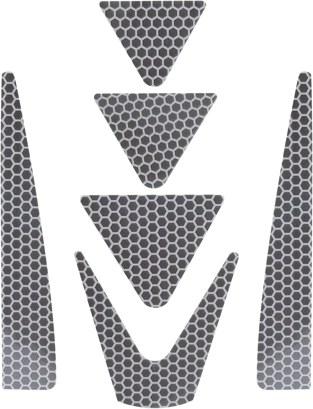 High Visibility Full Brim Hard hat Stickers for Helmet Safety, Be Seen, Be Safe! high vis for Construction Work, Hardhat Decals,Waterproof, Easy Application - Stay Safe in Low-Light Conditions
