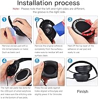 Vista 6 de Almohadillas profesionales de repuesto para auriculares Beats Studio 2 y Studio 3