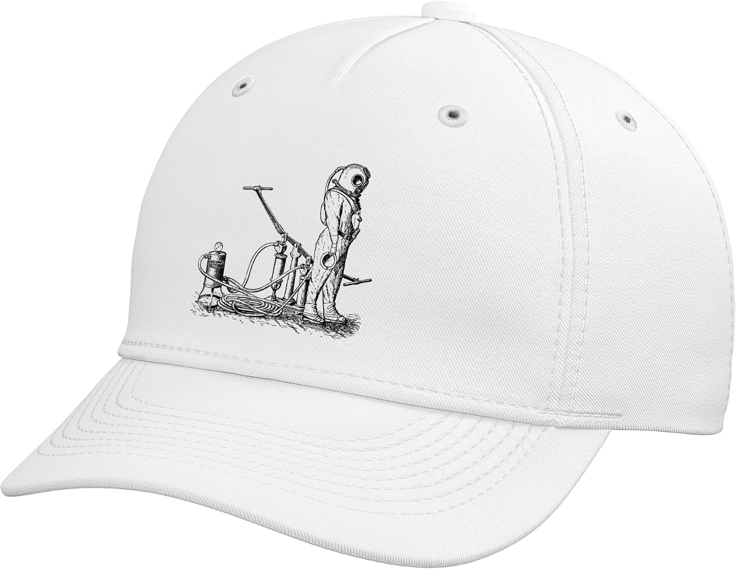 Scuba Diving Vintage Dive Helmet Adjustable Baseball Hat
