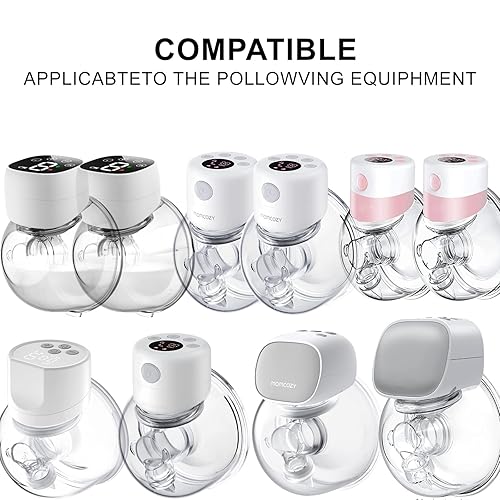 Miniatura 6 de 6 piezas de inserción de brida de 0.59 pulgadas, compatible con MedelaTSRETEmomcozy S9S10S12S9proS12pro Universal, protector de extractor de leche