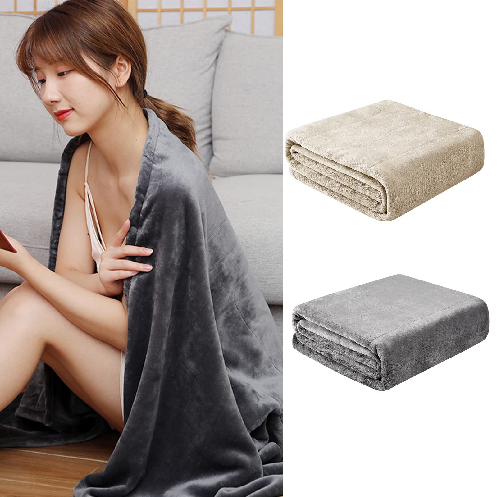 Coperta riscaldante elettrica USB in Flanella Lavabile per Mantenere Caldo Mantello per Viaggi all ' Aperto in Campeggio mantenendo Calda Coperta riscaldante elettrica USB