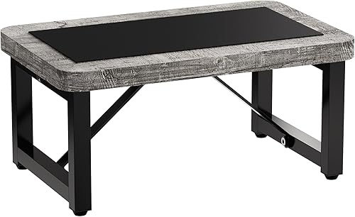 Miniatura 16 de Taburete Escalón, Taburete Escalón de Madera Resistente para Adultos Niños Pequeños, Taburete de Pie Resistente y Estable para Cocina Baño